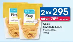 Clicks Clicks Smartbite Foods Mango Strips offer