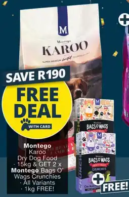 Checkers Montego Karoo Dry Dog Food offer