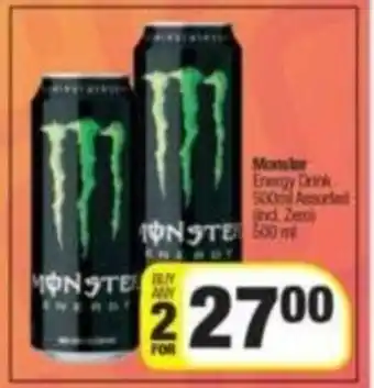 Spar Monster Energy Drink 500 ml Assorted offer