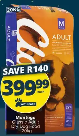 Checkers Montego Classic Adult Dry Dog Food offer