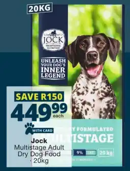 Checkers Jock Multistage Adult Dry Dog Food offer