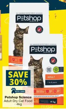 Checkers Petshop Science Adult Dry Cat Food offer