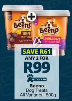 Checkers Beeno Dog Treats offer