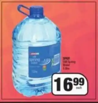 Spar Spar Still Spring Waer 5 Litre offer