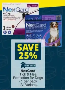 Checkers NexGard Tick & Flea Protection for Dogs offer