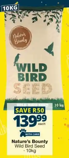 Checkers Nature's Bounty Wild Bird Seed offer