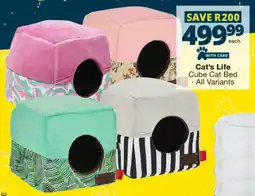 Checkers Cat's Life Cube Cat Bed offer