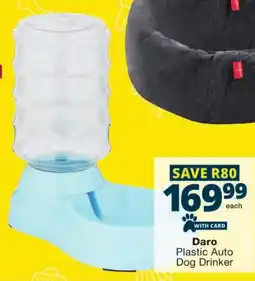 Checkers Daro Plastic Auto Dog Drinker offer