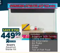 Checkers Grant's Aquarium Starter Kit offer