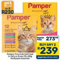 Pick n Pay Pamper Fine Cuts Cat Food in Jelly or Gravy Multipack Assorted offer