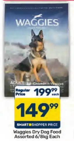 Pick n Pay Waggies Dry Dog Food Assorted offer