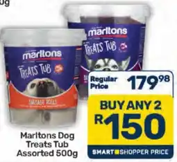 Pick n Pay Marltons Dog Treats Tub Assorted offer