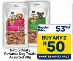 Pick n Pay Petco Meaty Rewards Dog Treats Assorted offer