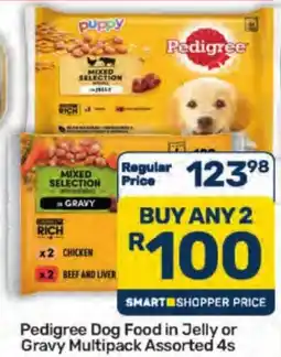 Pick n Pay Pedigree Dog Food in Jelly or Gravy Multipack Assorted offer