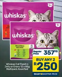 Pick n Pay Whiskas Cat Food in Jelly or Gravy Multipack Assorted offer
