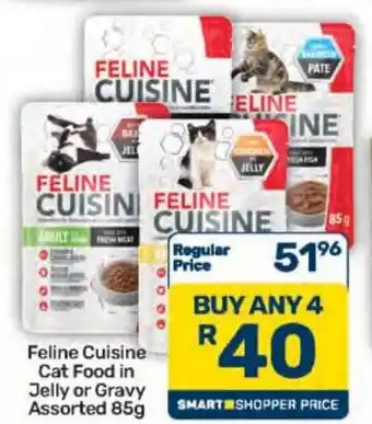 Feline Cuisine Cat Food in Jelly or Gravy Assorted