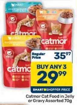 Pick n Pay Catmor Cat Food in Jelly or Gravy Assorted offer