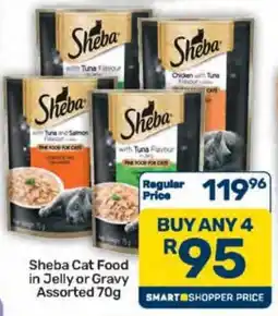 Pick n Pay Sheba Cat Food in Jelly or Gravy Assorted offer