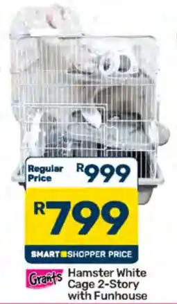 Pick n Pay Grants Hamster White Cage 2-Story with Funhouse offer