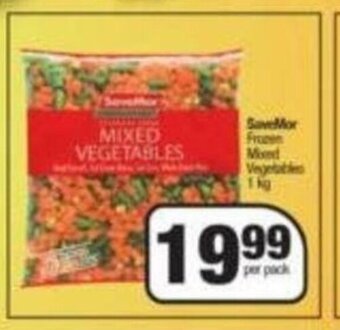 Spar SaveMor Frozen Mixed Vegetables 1kg offer
