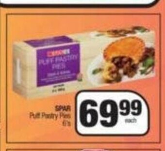 Spar Puff Pastry Pies 6's