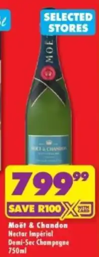 Shoprite Liquor Moët & Chandon Nectar Impérial Demi-Sec Champagne offer