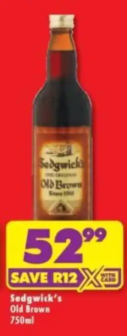 Shoprite Liquor Sedgwick's Old Brown offer
