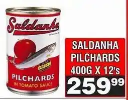 Advance Cash n Carry SALDANHA PILCHARDS 400G X 12's offer