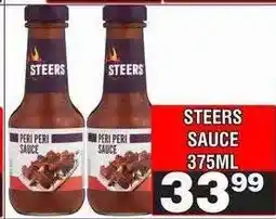 Advance Cash n Carry STEERS SAUCE 375ML offer