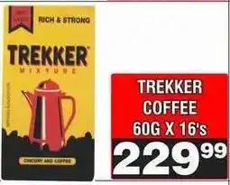 Advance Cash n Carry TREKKER COFFEE 60G X 16's offer