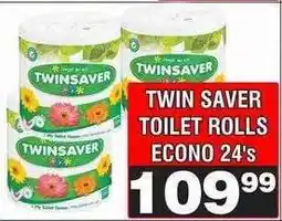 Advance Cash n Carry TWIN SAVER TOILET ROLLS ECONO 24's offer