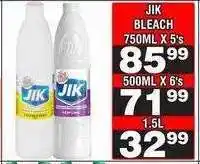 Advance Cash n Carry JIK BLEACH 1.5L offer