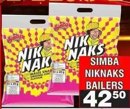 Advance Cash n Carry SIMBA NIKNAKS BAILERS offer