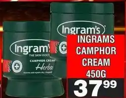 Advance Cash n Carry INGRAMS CAMPHOR CREAM 450G offer