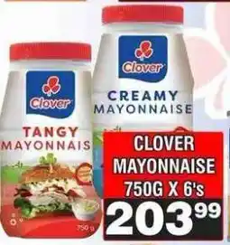 Advance Cash n Carry Clover Mayonnaise 750g x 6's offer
