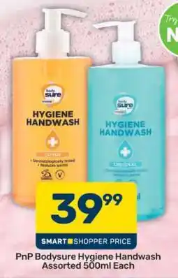 Pick n Pay PnP Bodysure Hygiene Handwash Assorted 500ml Each offer