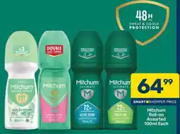 Pick n Pay Mitchum Roll-on Assorted 100ml Each offer