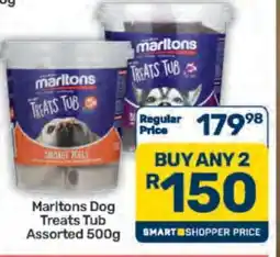 Pick n Pay Marltons Dog Treats Tub Assorted 500g offer