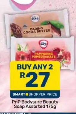 Pick n Pay PnP Bodysure Beauty Soap Assorted 175g offer