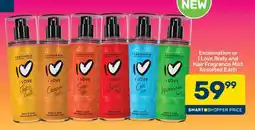 Pick n Pay Exclamation or I Love Body and Hair Fragrance Mist Assorted Each offer