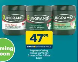Pick n Pay Ingrams Caring Repair Camphor Cream 400 - 450ml Each offer
