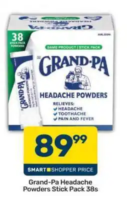 Pick n Pay Grand-Pa Headache Powders Stick Pack 38s offer
