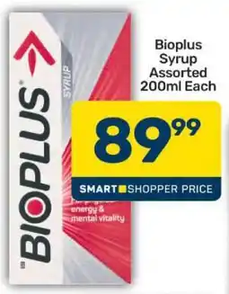 Pick n Pay Bioplus Syrup Assorted 200ml Each offer