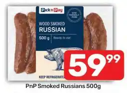 Pick n Pay PnP Smoked Russians 500g offer