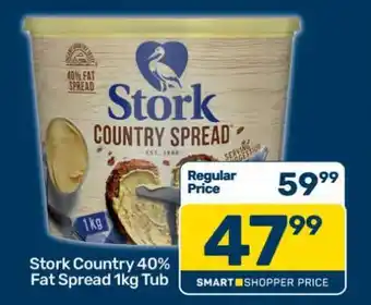 Pick n Pay Stork Country 40% Fat Spread 1kg Tub offer