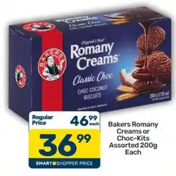 Pick n Pay Bakers Romany Creams or Choc-Kits Assorted 200g Each offer