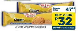 Pick n Pay De Vries Ginger Biscuits 200g offer