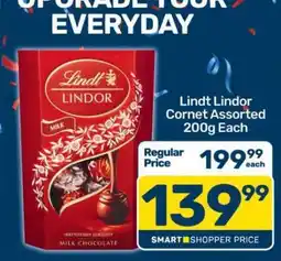 Pick n Pay Lindt Lindor Cornet Assorted 200g Each offer
