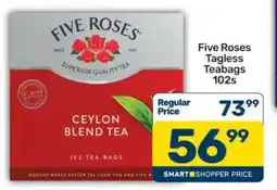 Pick n Pay Five Roses Tagless Teabags 102s offer