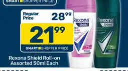 Pick n Pay Rexona-Shield Roll-on Assorted 50ml Each offer